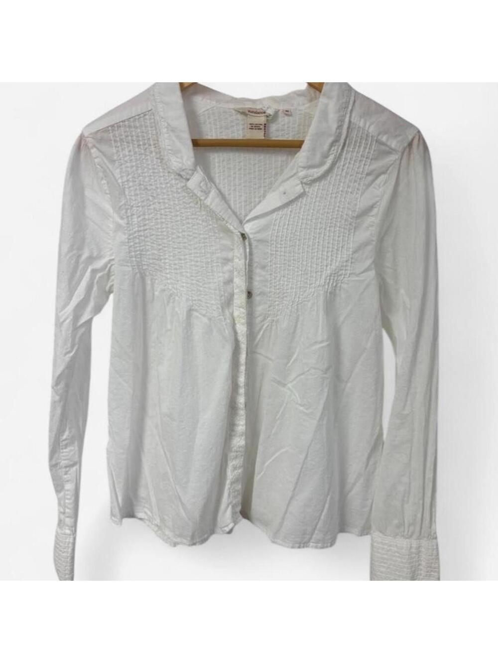 Sundance White Eyelet Lace Button Down Shirt